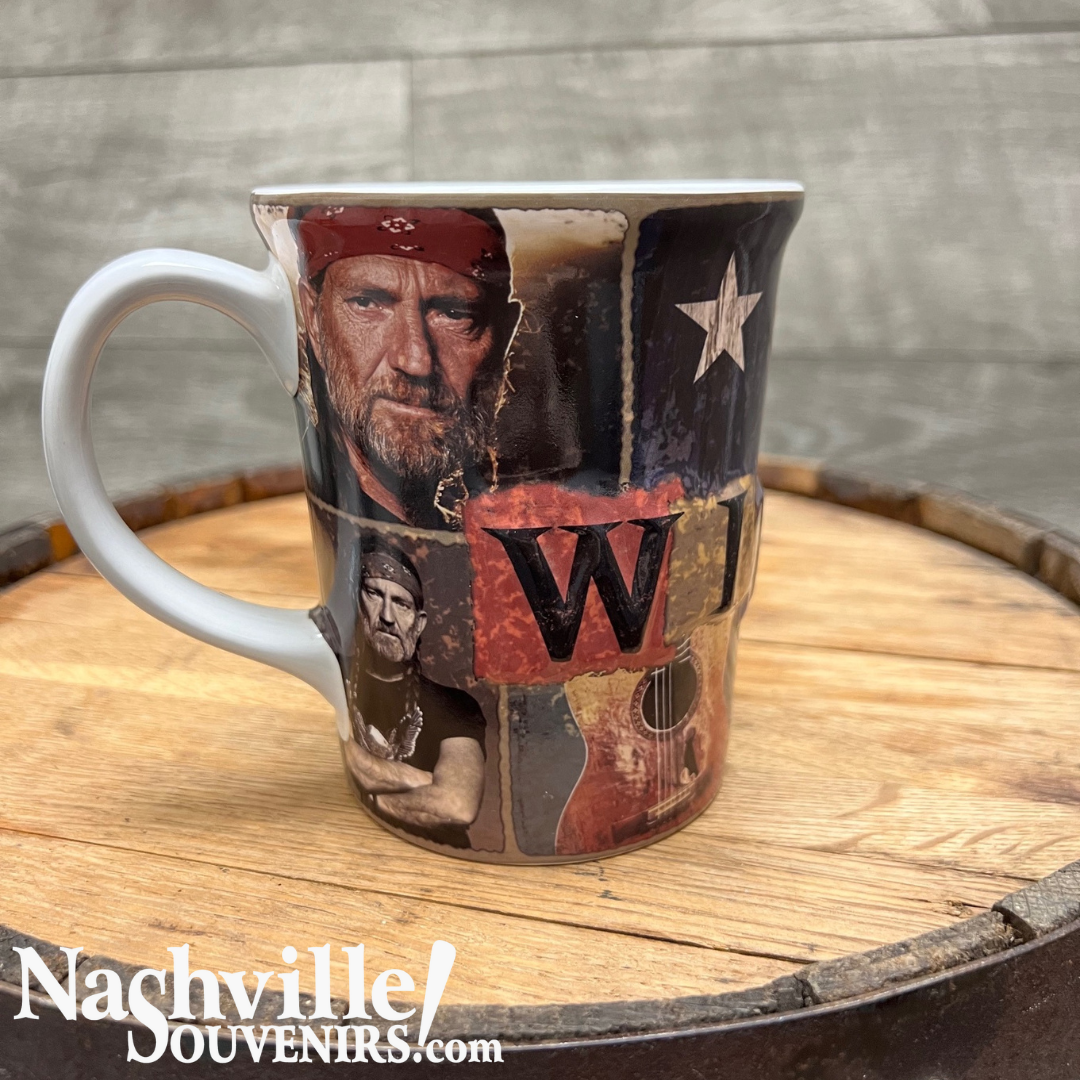Willie Nelson Collage Mug