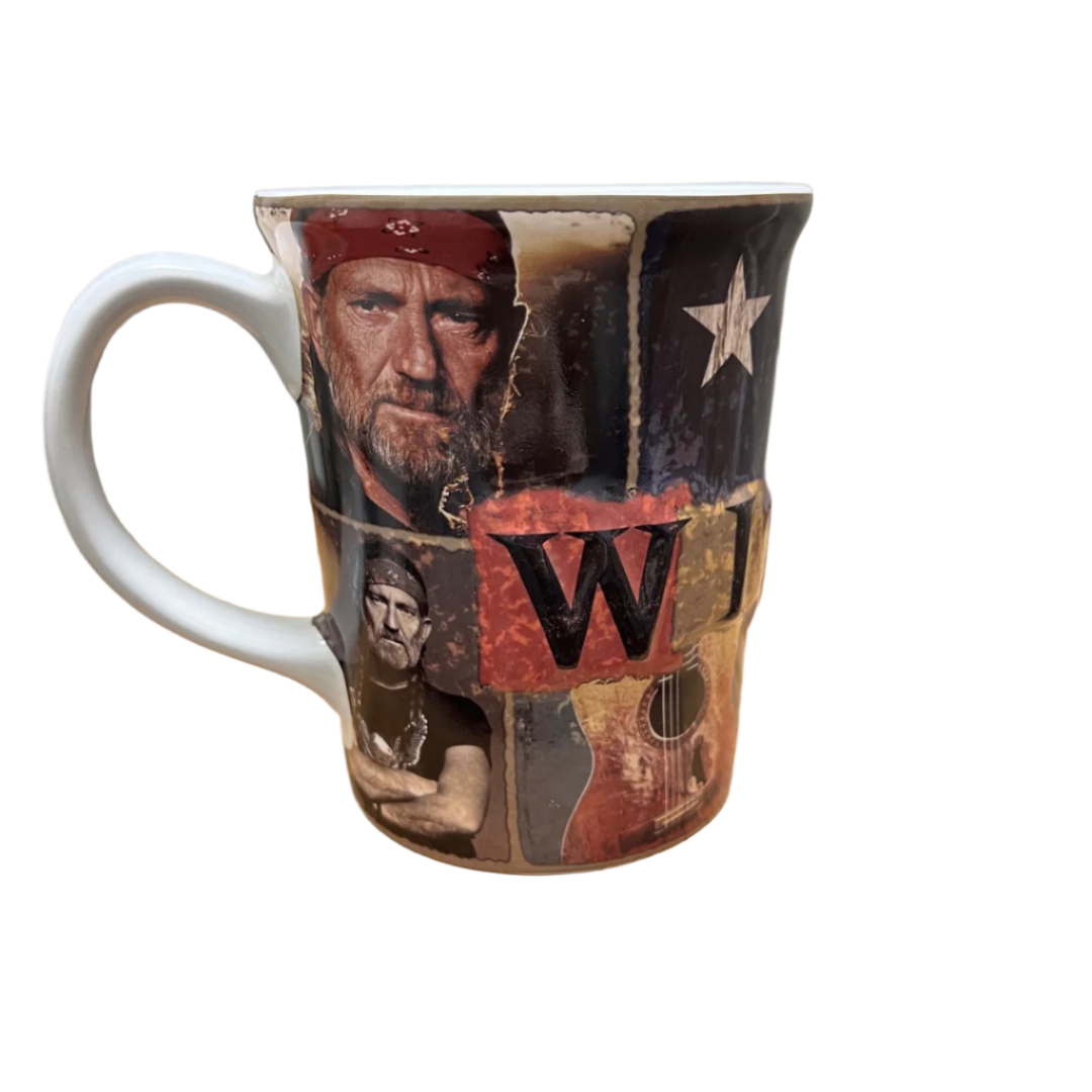 Willie Nelson Collage Mug