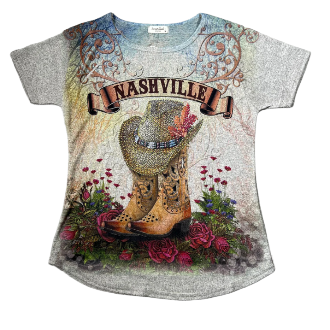 Women's Nashville "Hats and Boots" Shirt