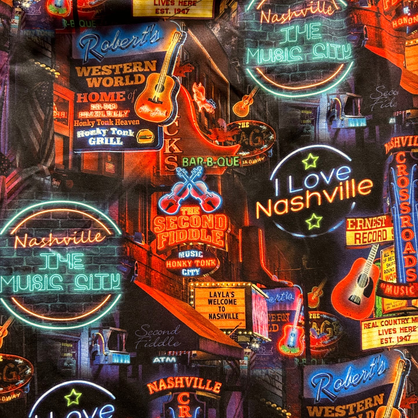 Nashville Neon Nightlife PJ Pants
