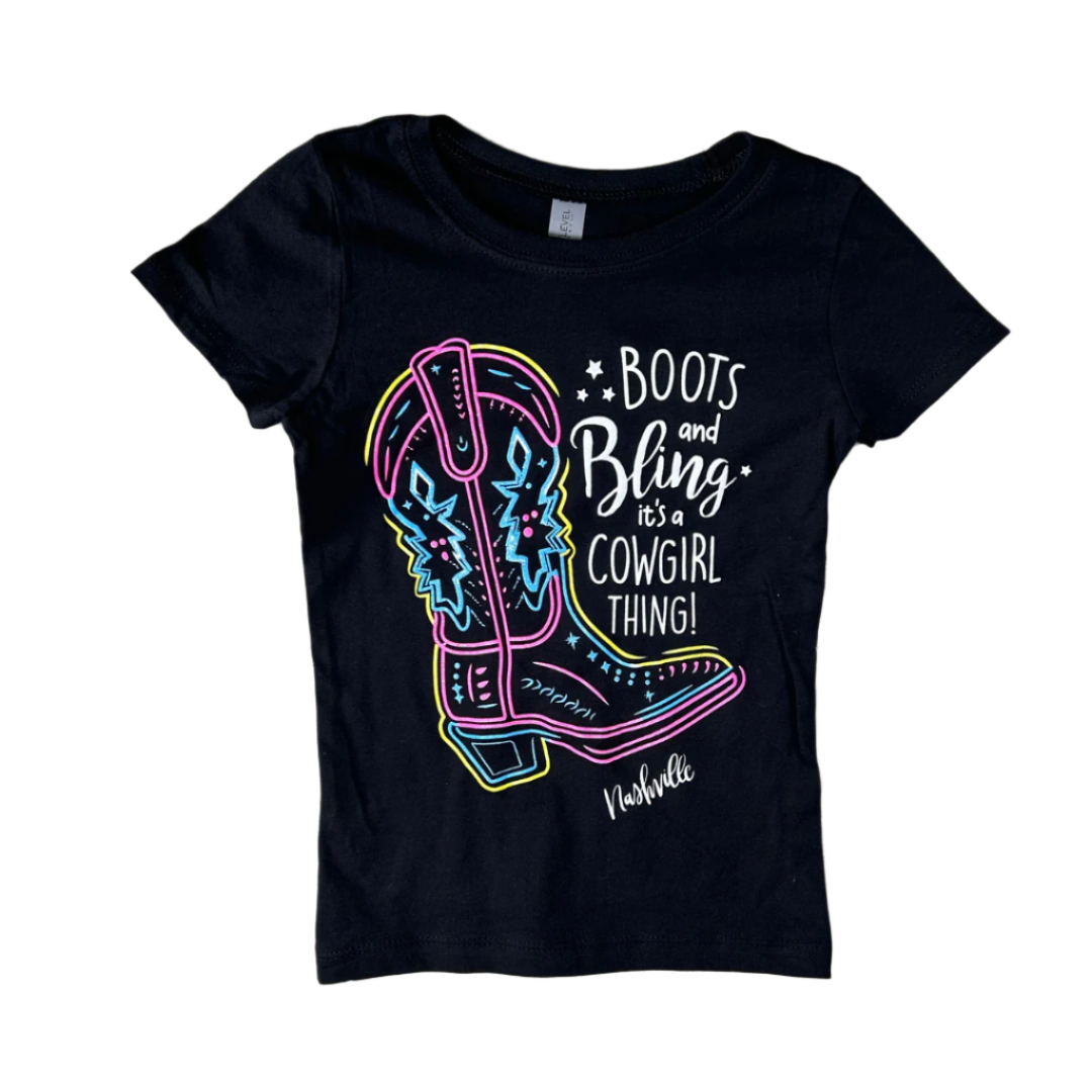 Boots & Bling Youth Tee