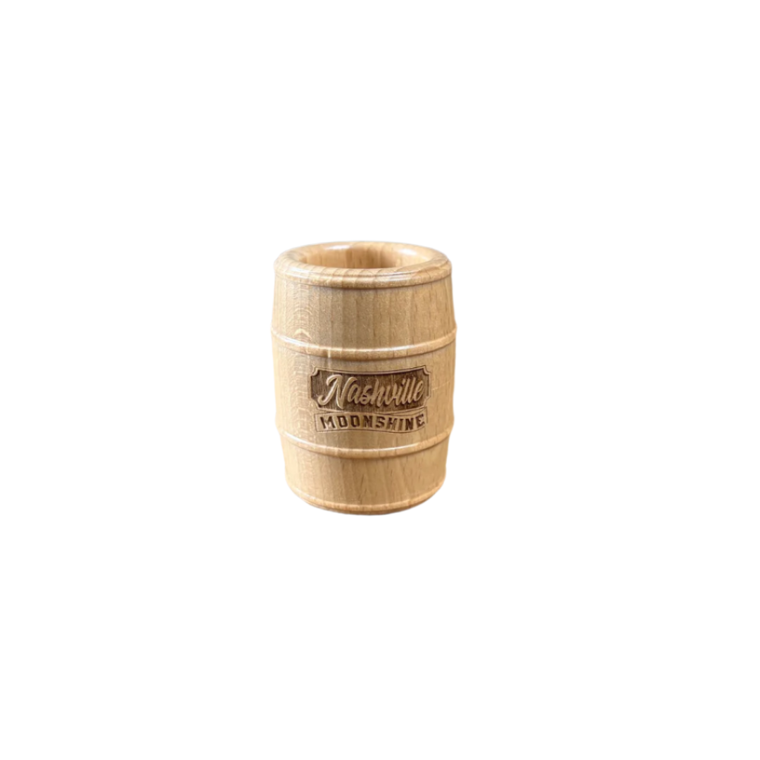 Nashville Moonshine Wood Shot Glass