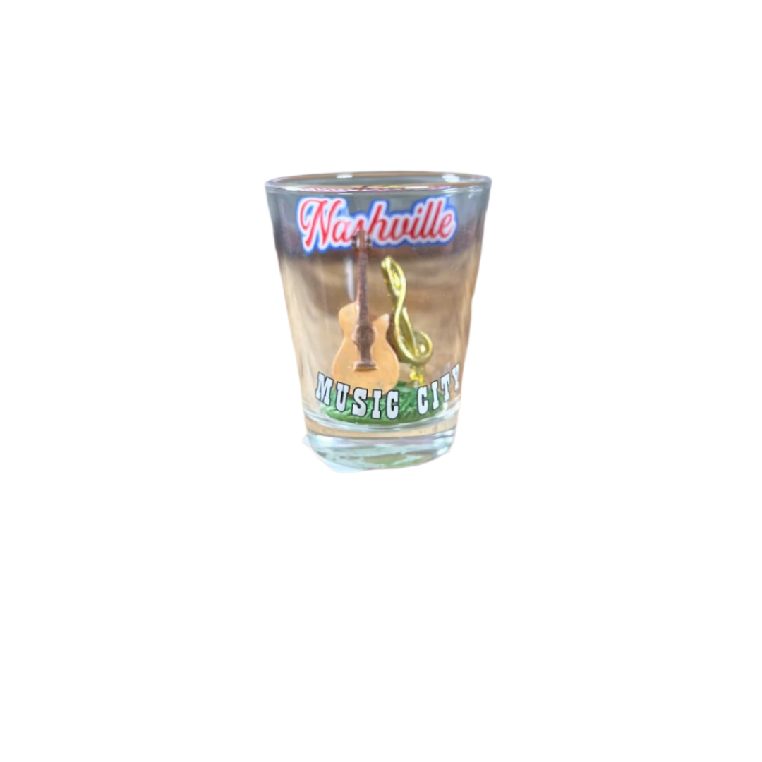 Music City Guitar Shot Glass