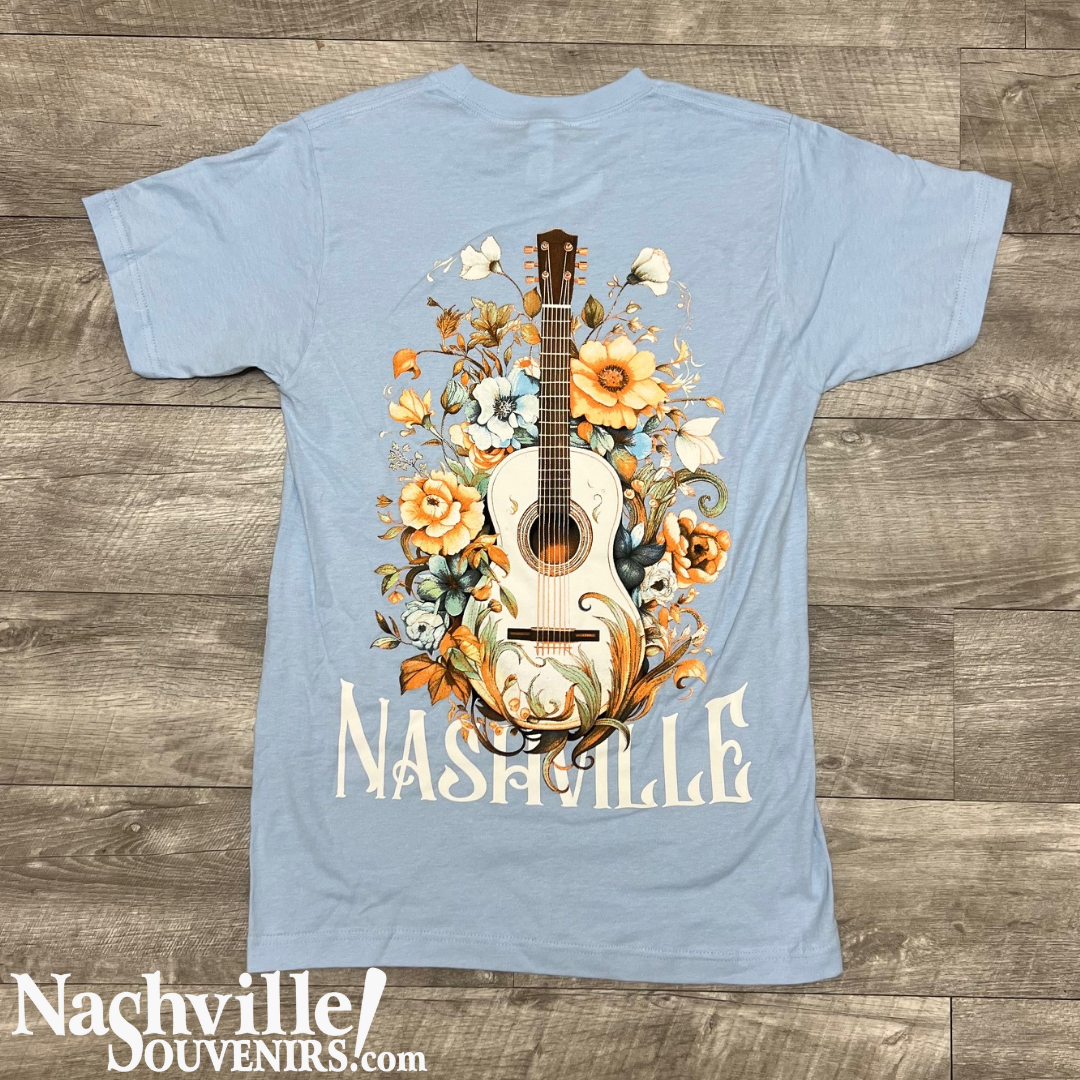 Nashville Floral Guitar Tee