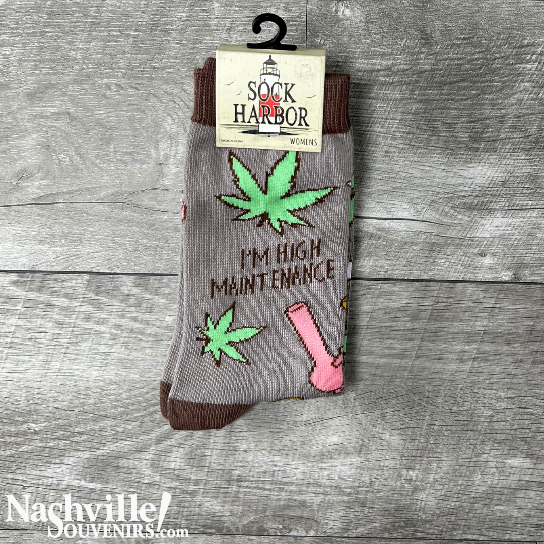 Humorous Weed Socks