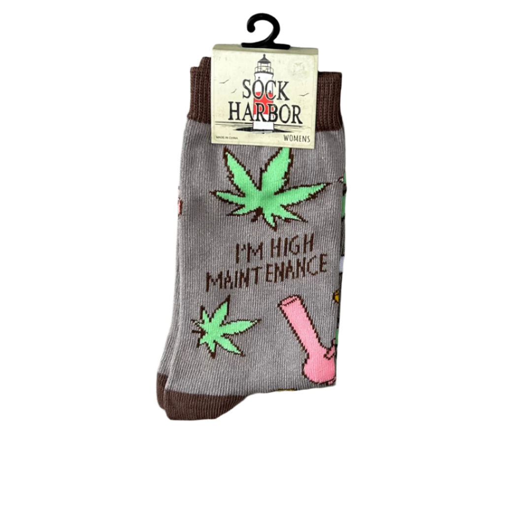 Humorous Weed Socks