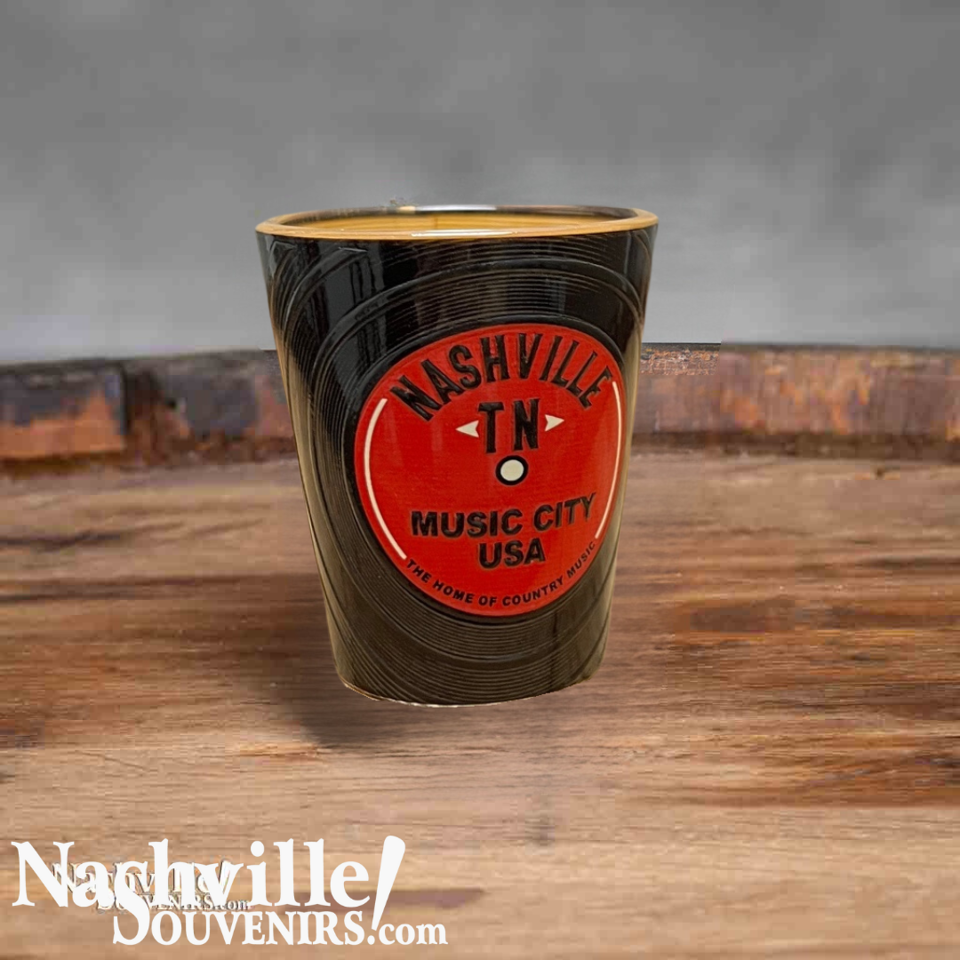 Nashville Vinyl Record Shot Glass