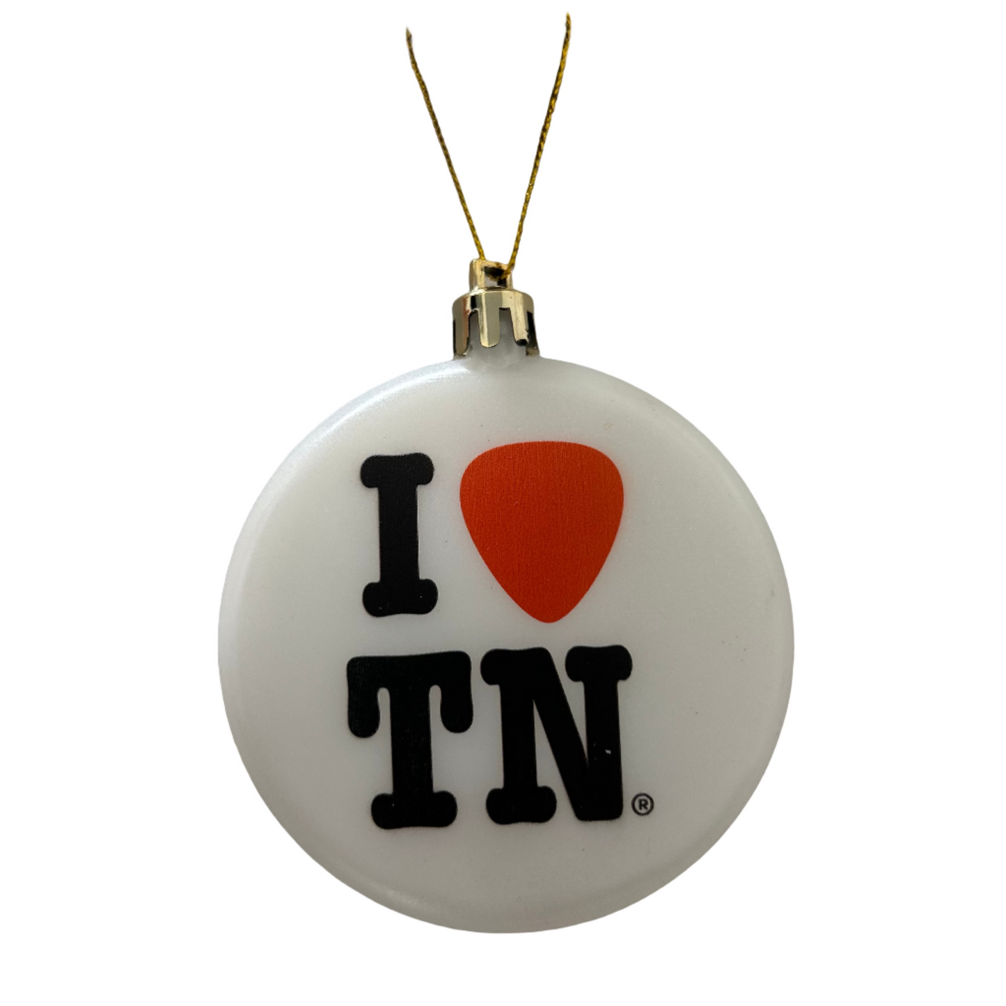 I Love TN Guitar Pick Ornament