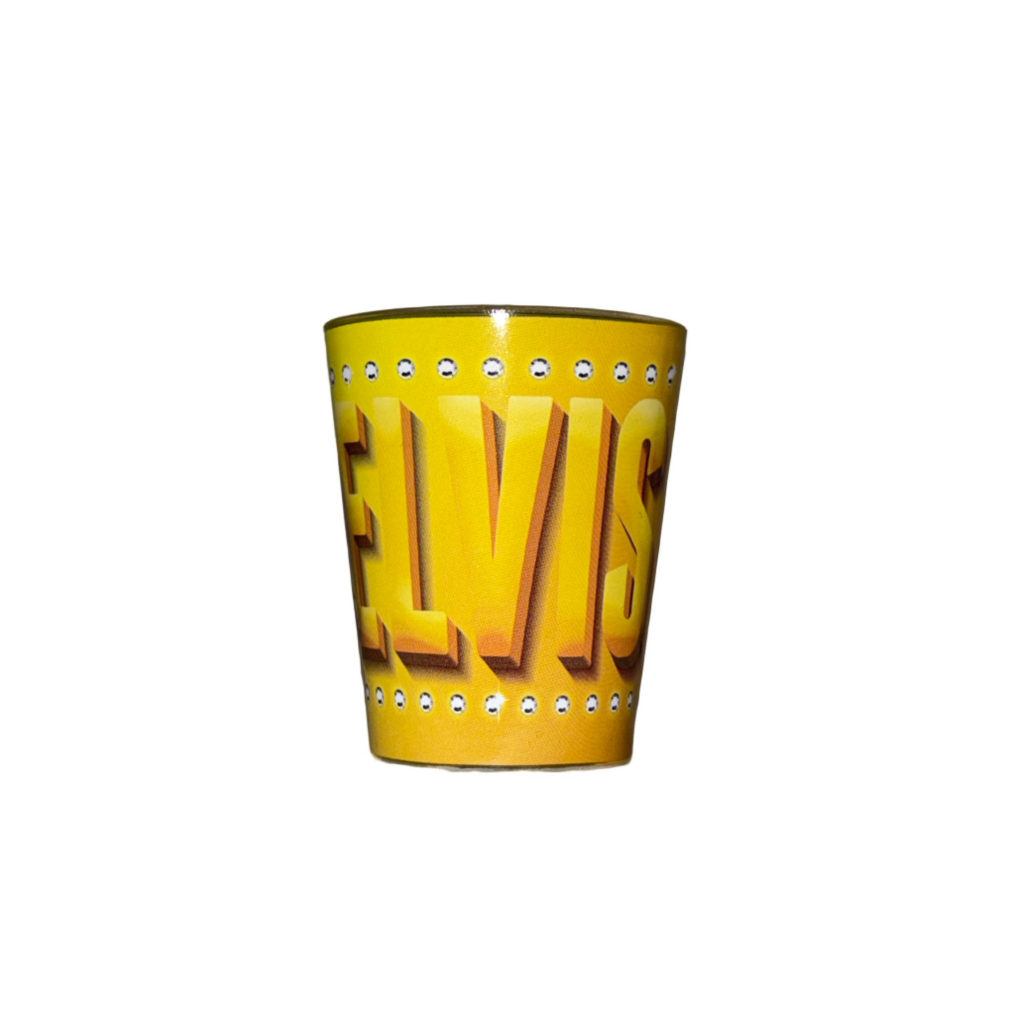 Elvis Presley Yellow Marquee Shot Glass