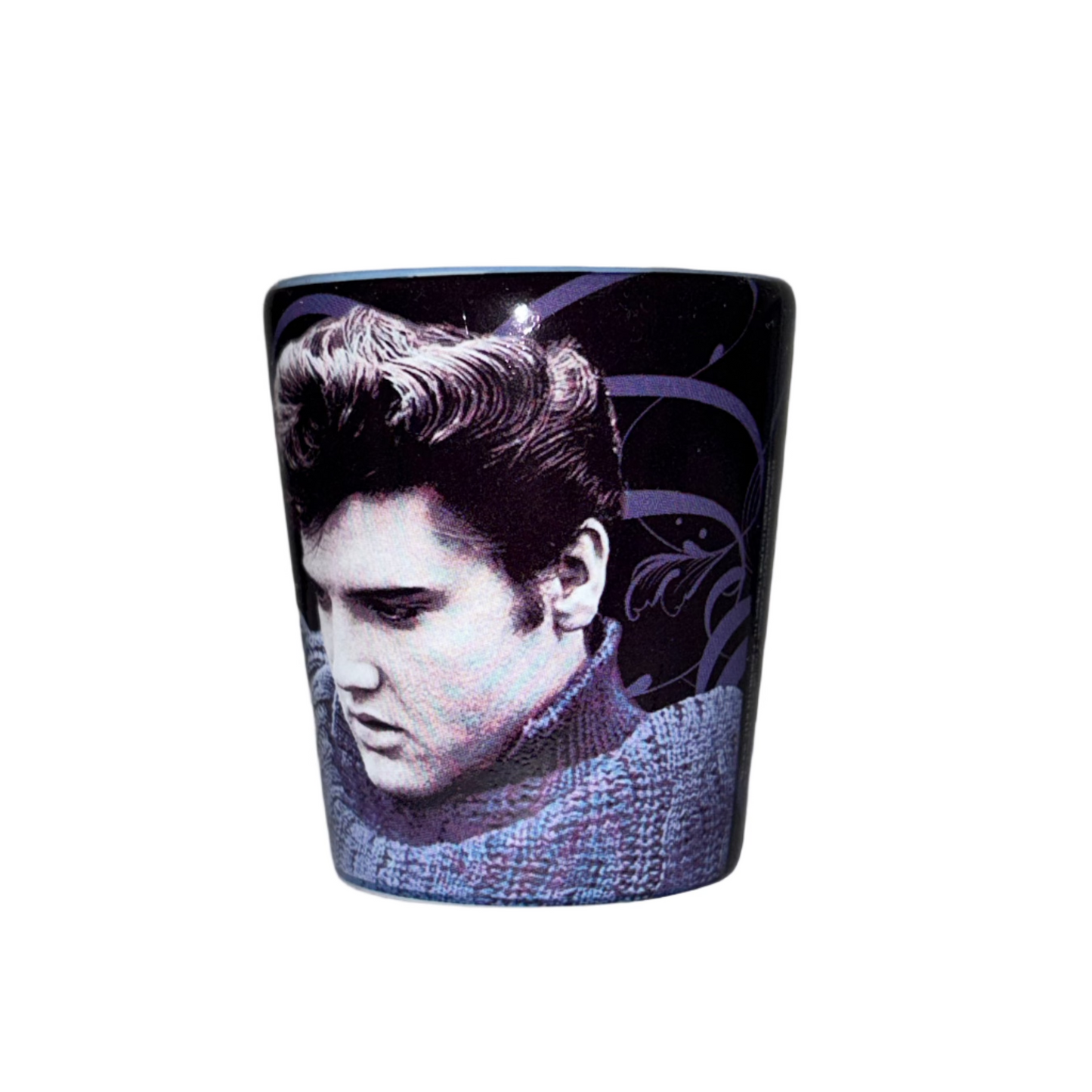 Elvis Presley Purple Portrait Shot Glass