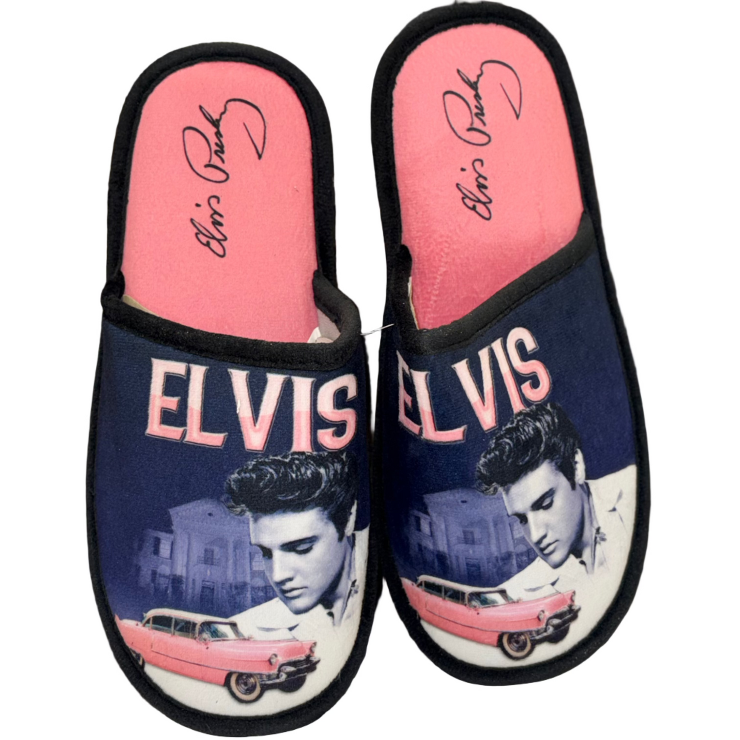 Elvis Presley Pink Classic Car Slippers