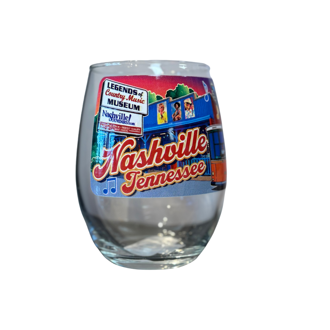 Legends Museum Stemless Wine Glass