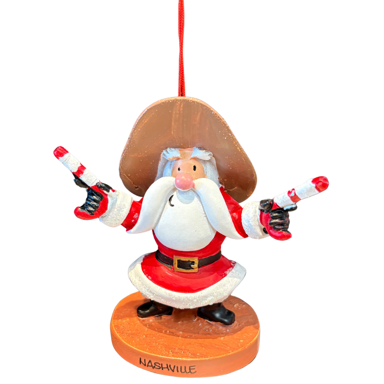 Cowboy Santa Ornament