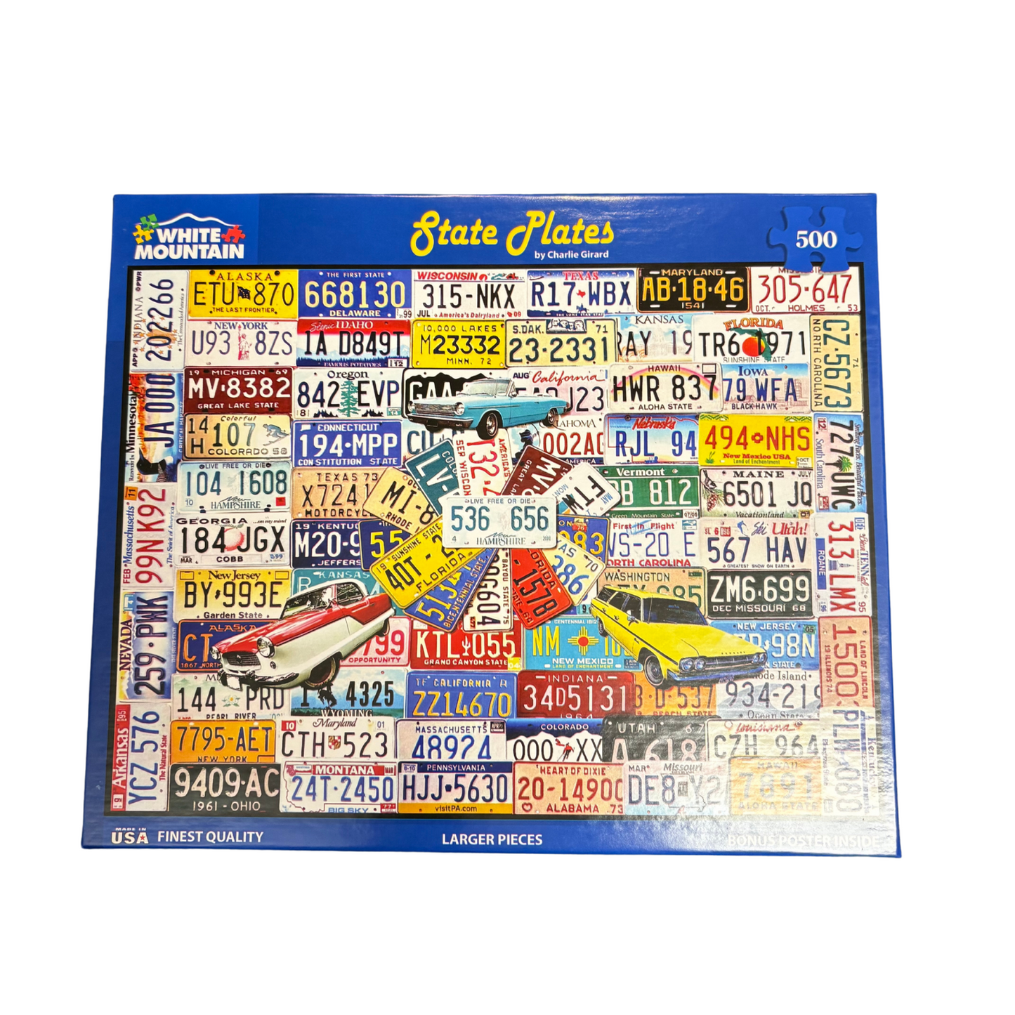 500 Piece "State Plates" Puzzle