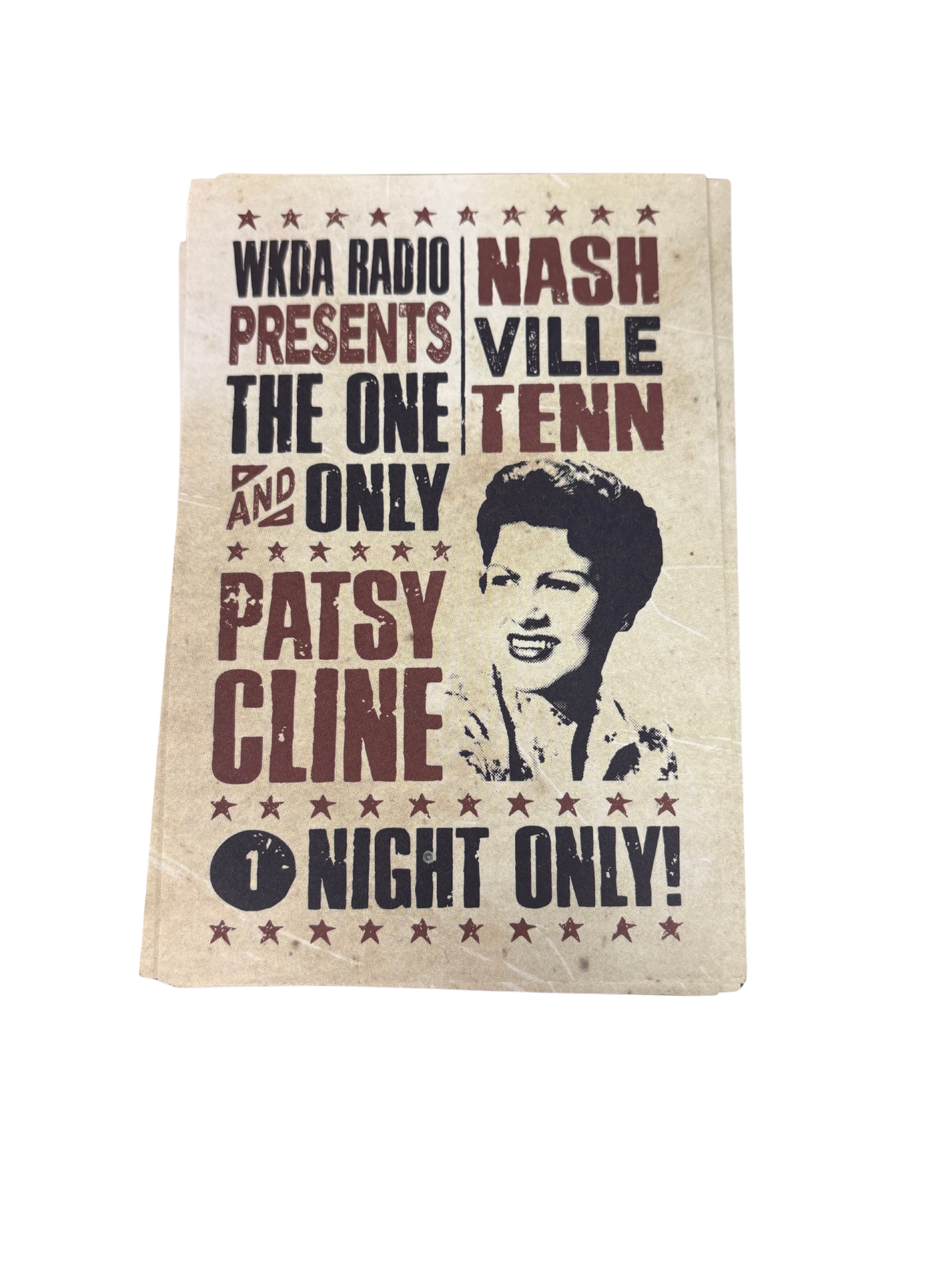 "1 Night Only" Patsy Cline Bumper Sticker