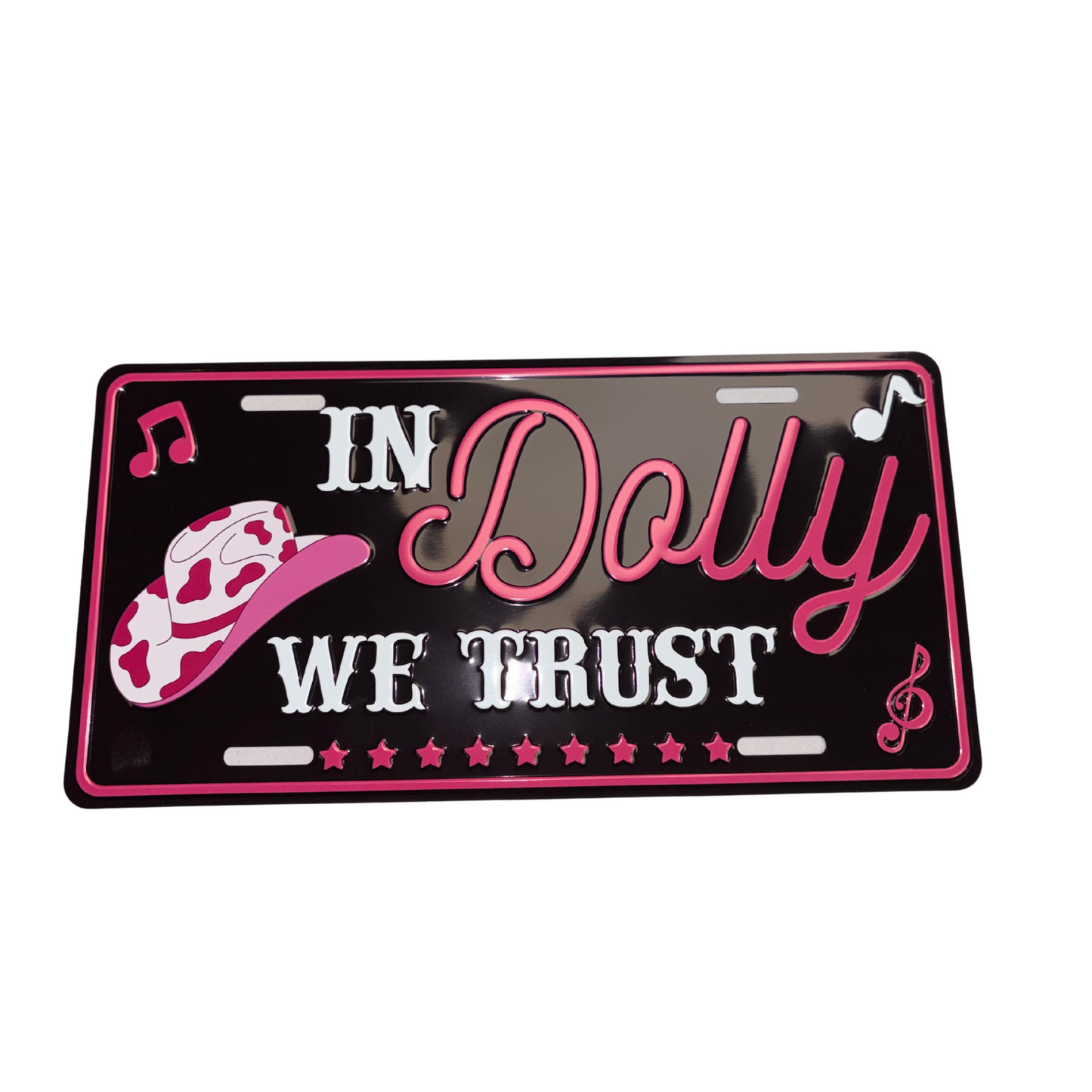 "In Dolly We Trust" License Plate