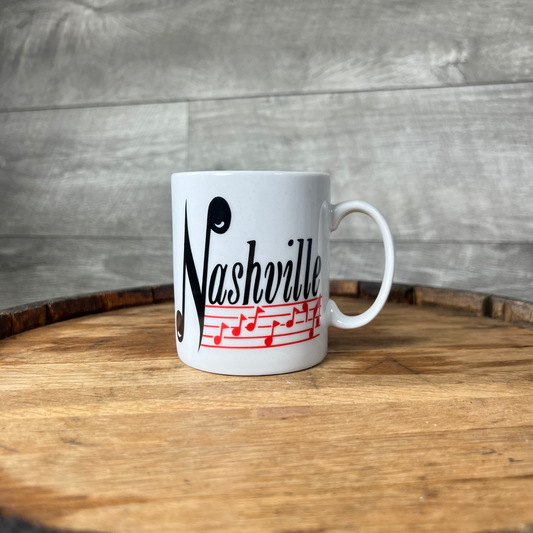 Vintage Nashville Music Note Mug