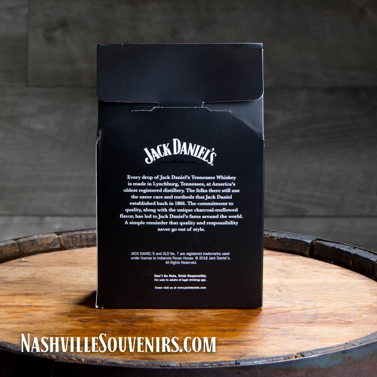 Munch Responsibly with Jack Daniel's Whiskey Praline Pecans. FREE SHIPPING on orders over $75!