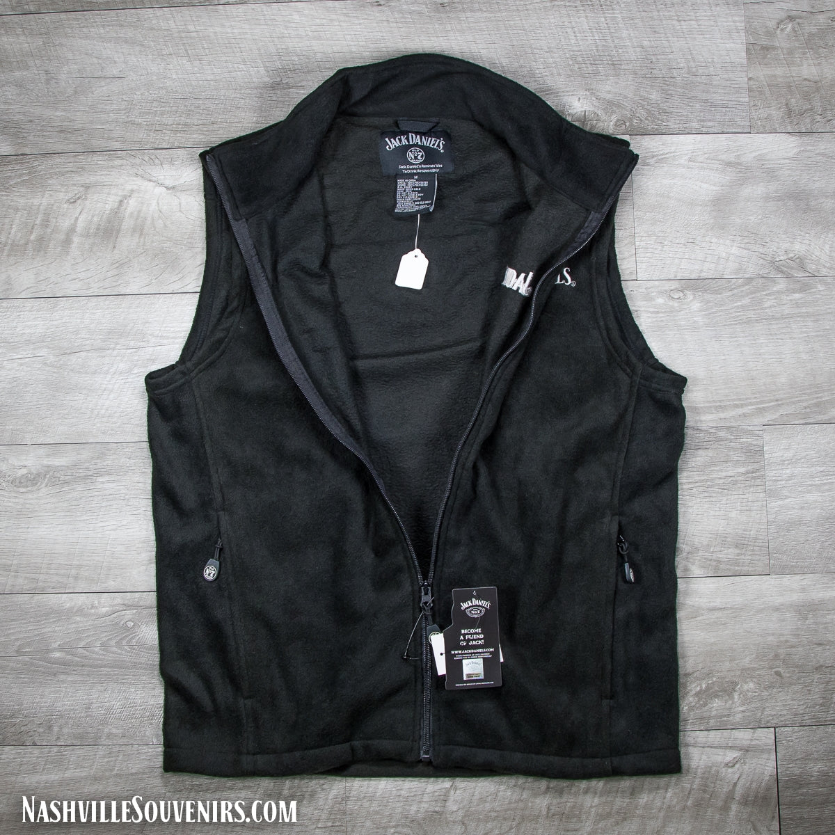 Jack Daniels Men's Sleeveless Fleece Vest