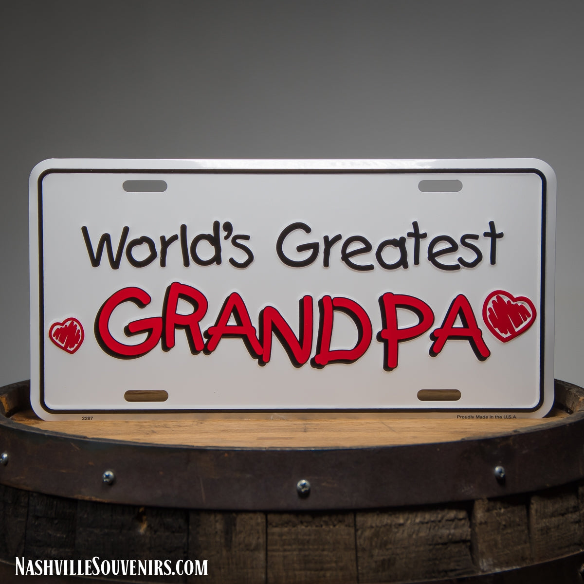 World's Greatest Grandpa License Plate