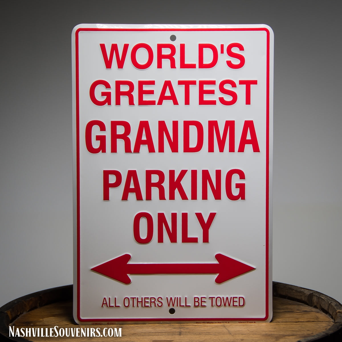 World's Greatest Grandma Parking Only Tin Sign