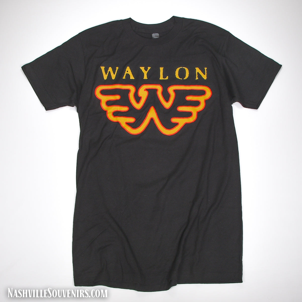 Waylon Jennings Orange Flying W Tee