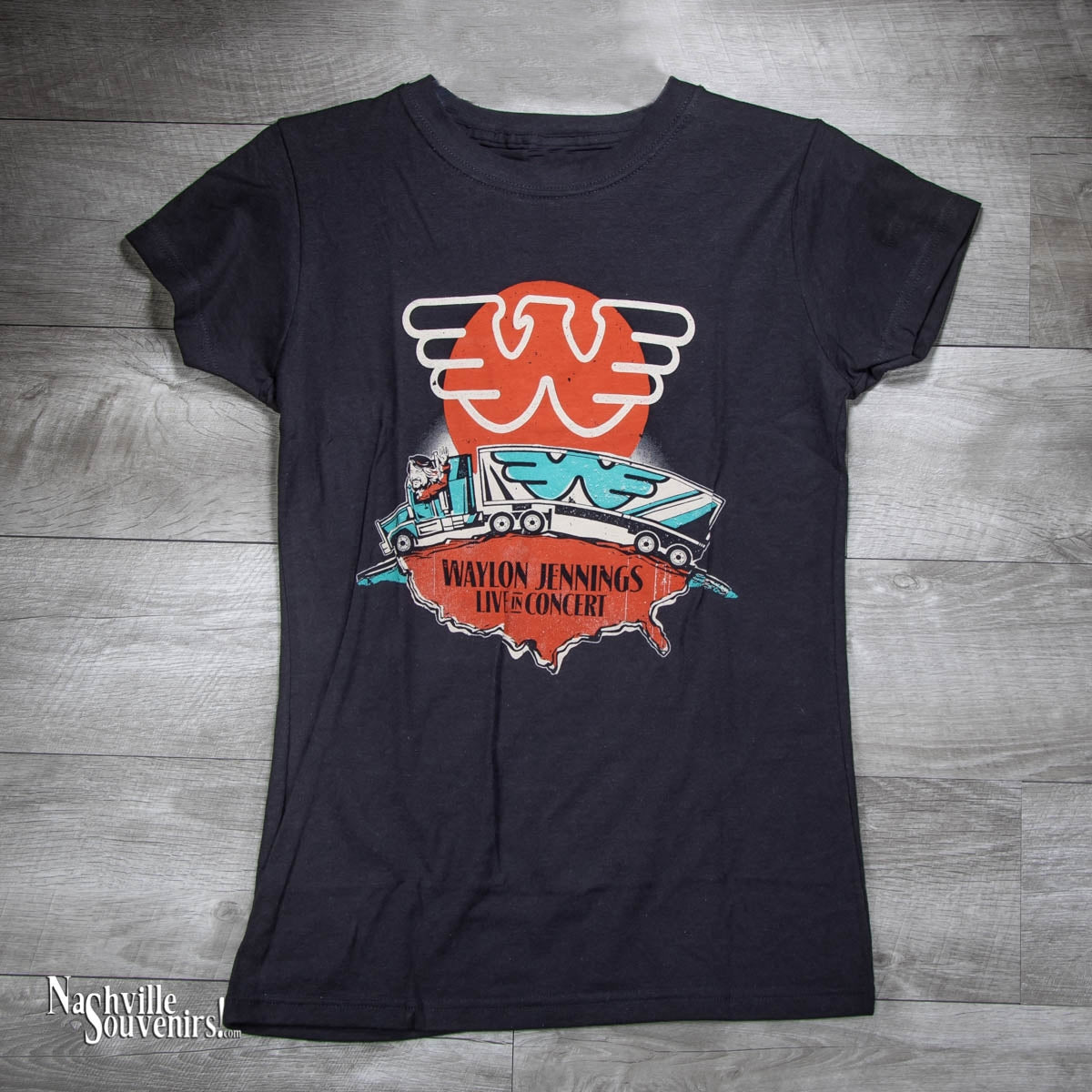 Ladies Waylon Jennings Live in Concert T-shirt