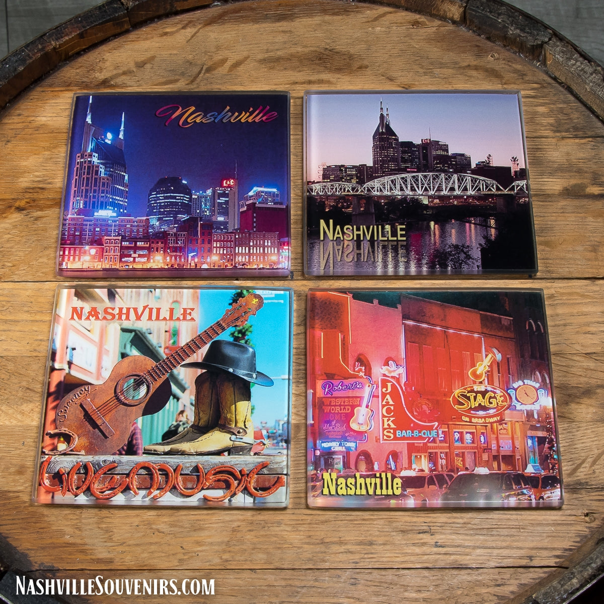 Downtown Nashville Coaster Set (4)