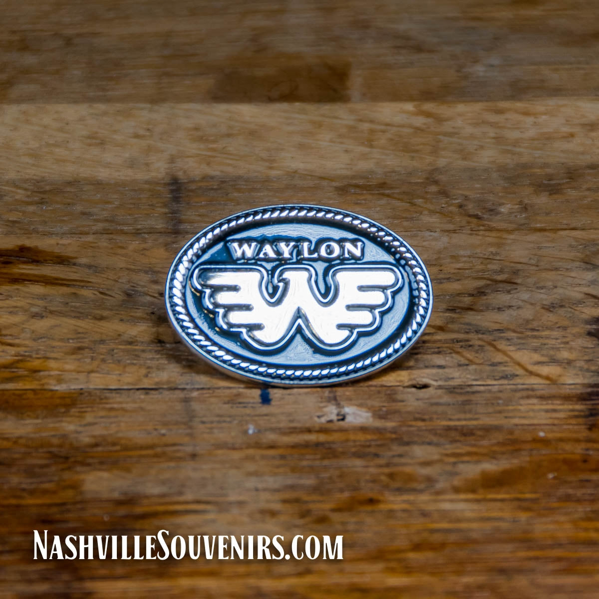 "Waylon" Waylon Jennings Flying W Hatpin
