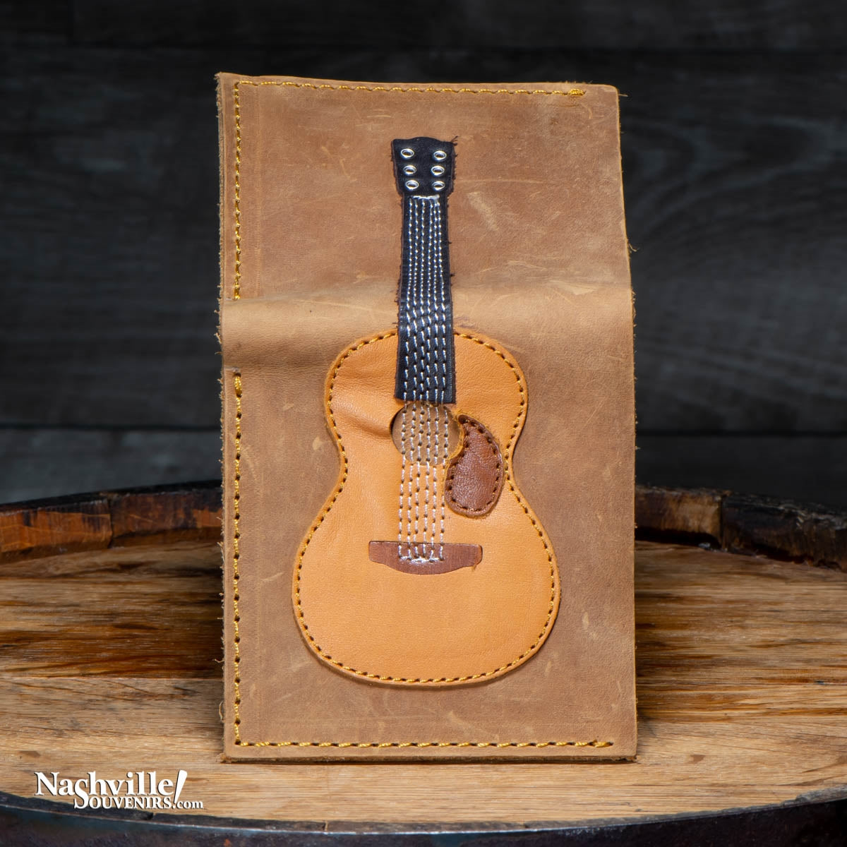 Handmade Leather Acoustic Guitar Wallet