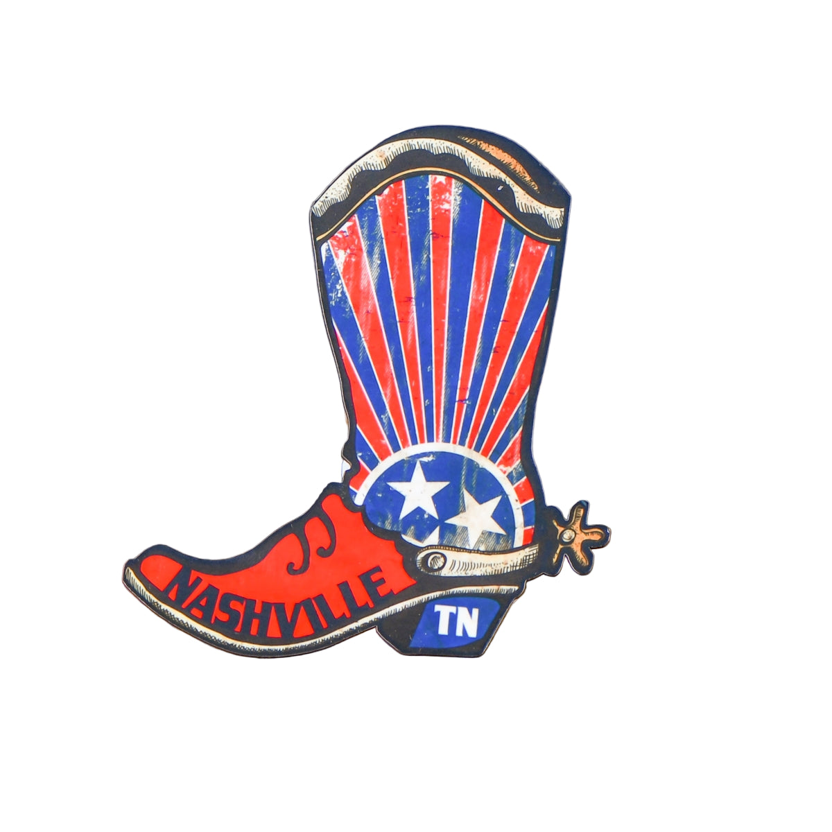 Nashville TN Cowboy Boot Magnet