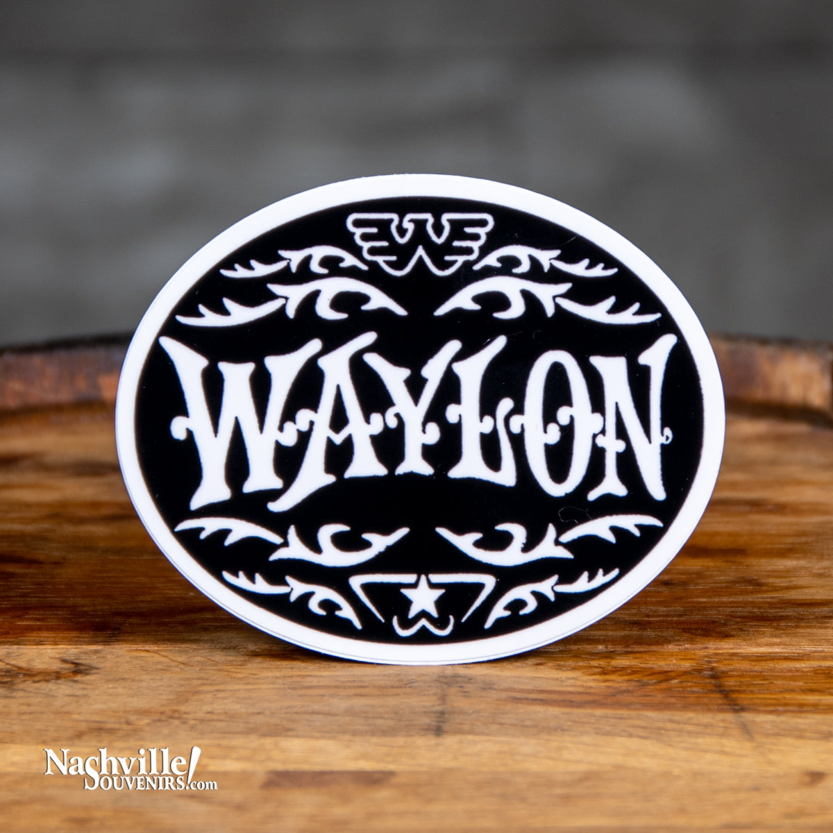 Waylon Jennings Logo Decal