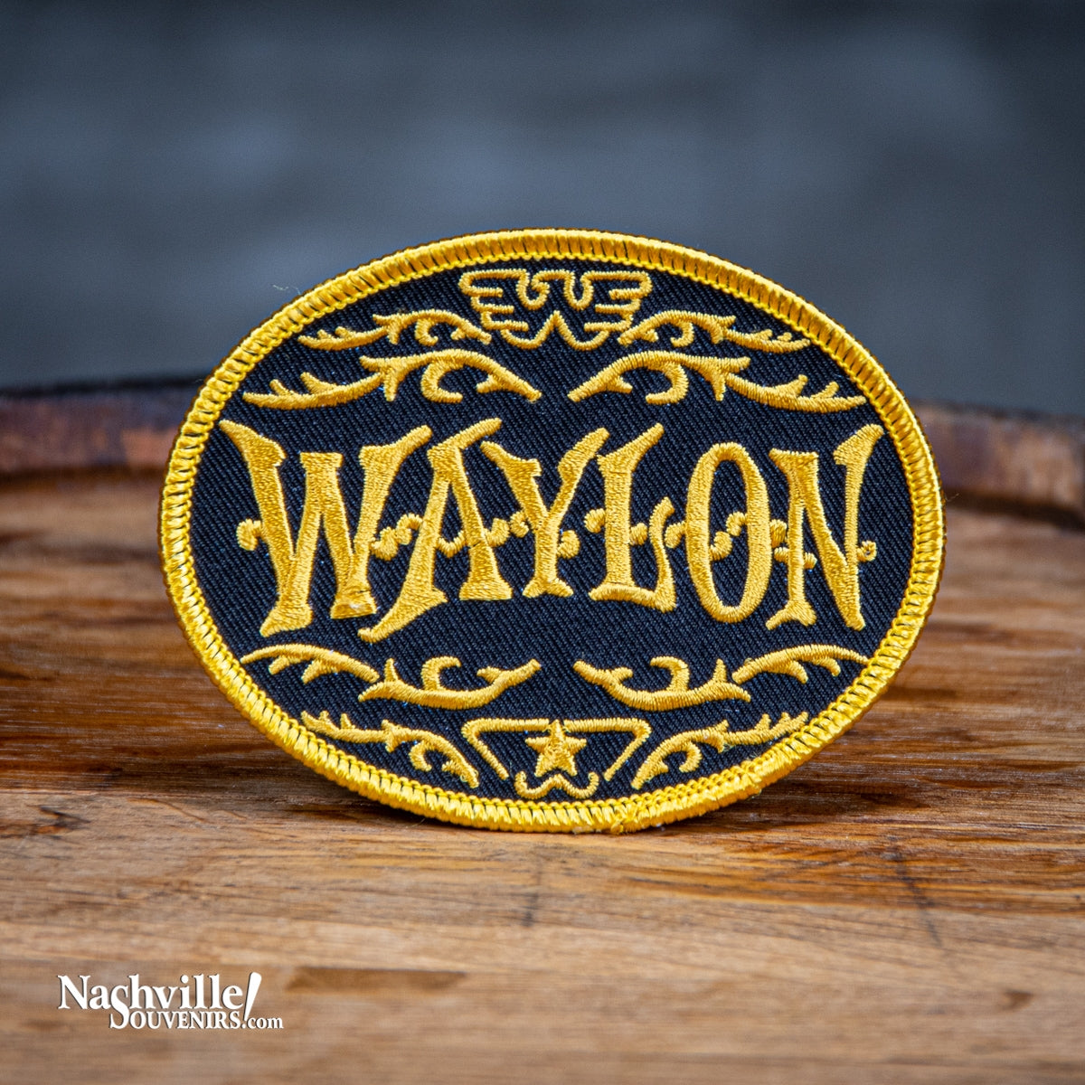 Waylon Jennings Logo Patch