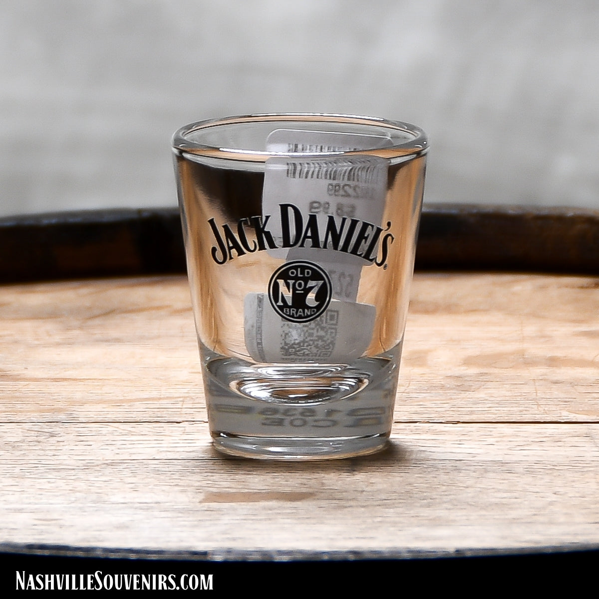 Officially licensed Jack Daniels Swing and Bug logo Shot Glass. FREE SHIPPING on all US orders over $75!