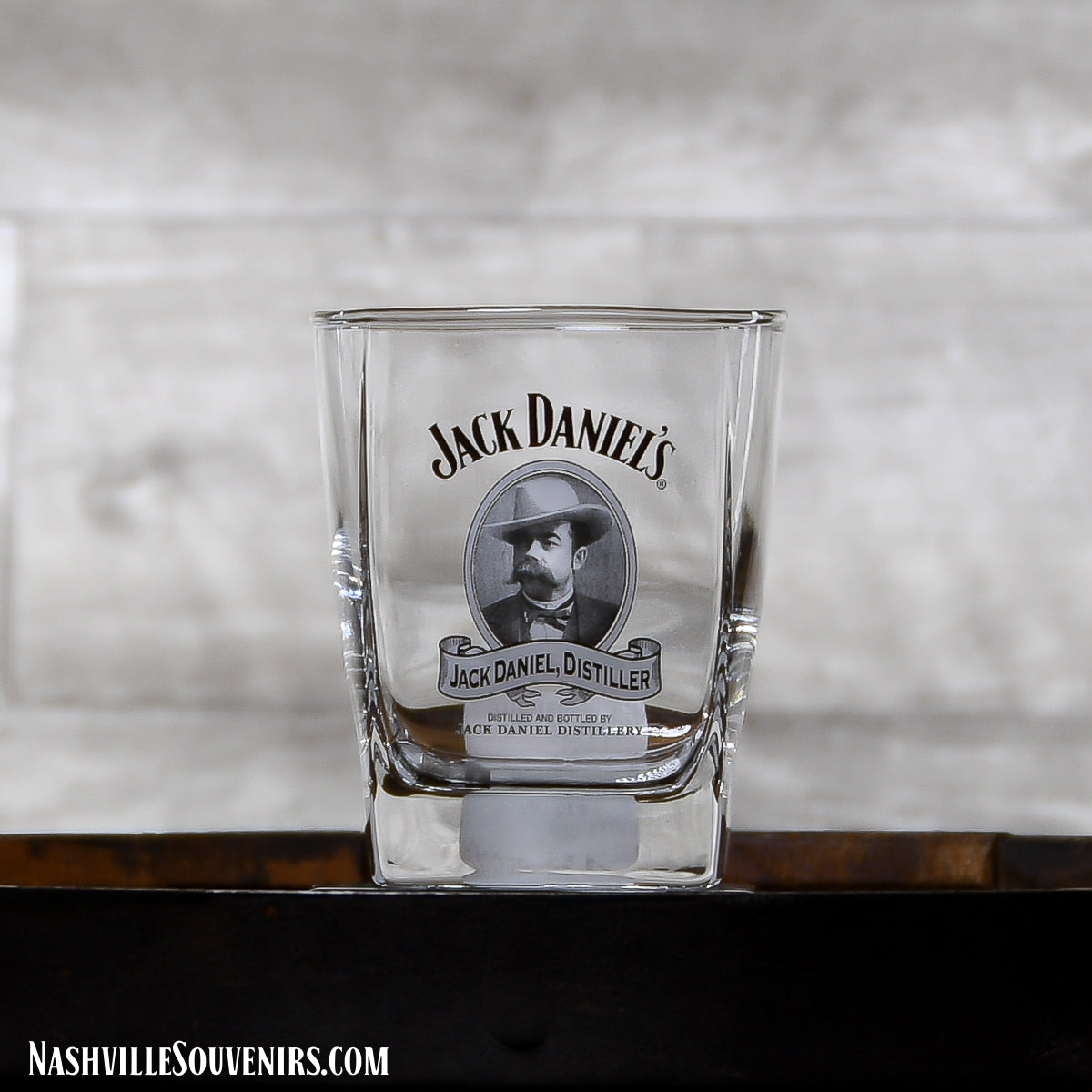 Officially licensed Jack Daniels Cameo Double Old Fashioned Glass. FREE SHIPPING on all US orders over $75!