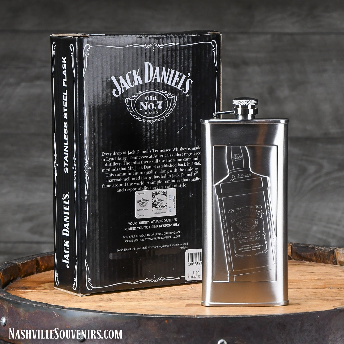 Stainless Steel Jack Daniels Bottle Boot Flask