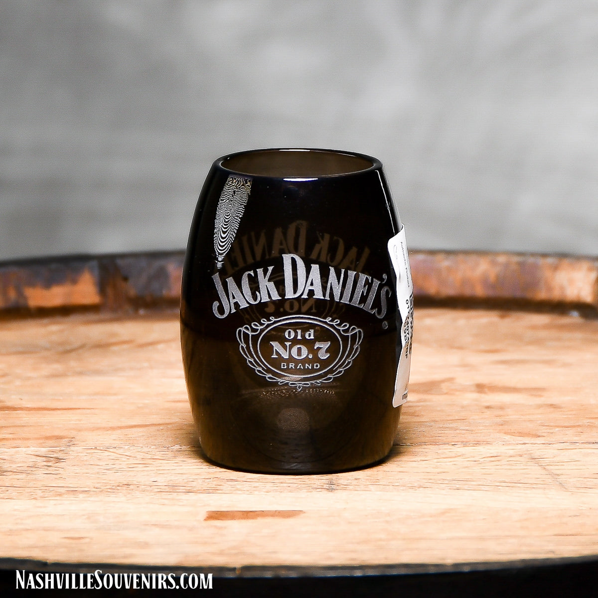 Officially licensed Jack Daniels Black Glass Barrel Shot. FREE SHIPPING on all US orders over $75!