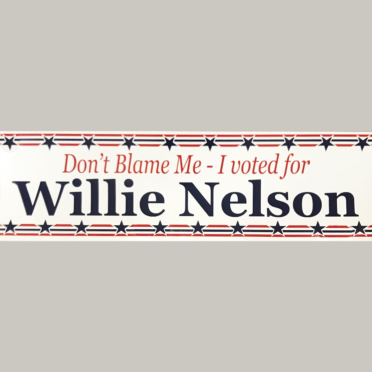 Willie Nelson Themed Bumper Sticker