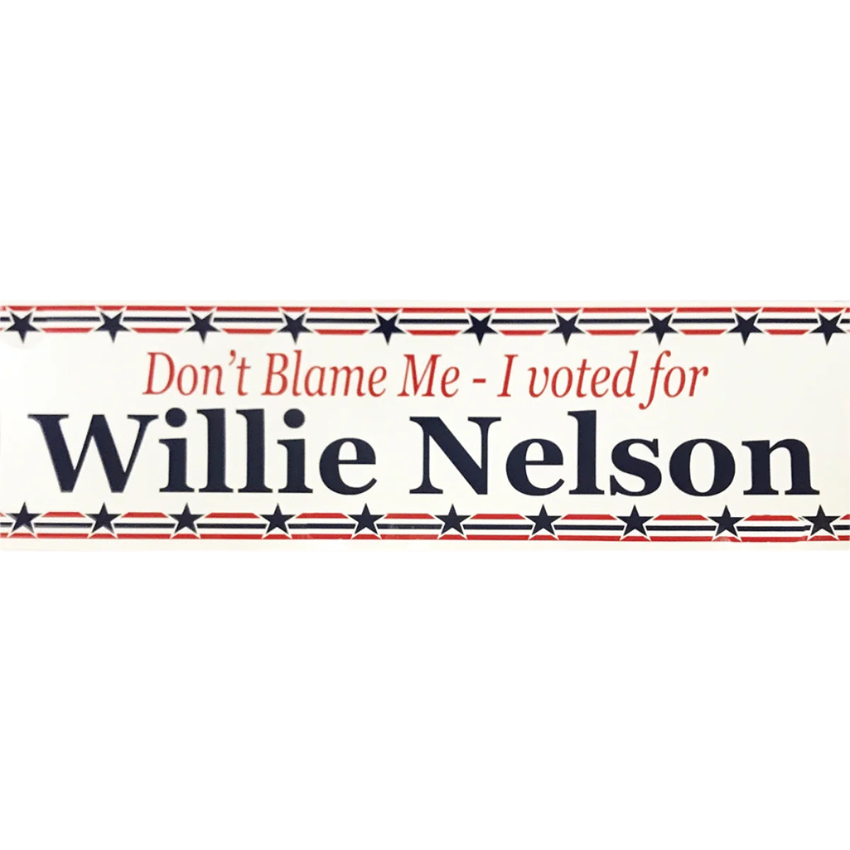 Willie Nelson Themed Bumper Sticker