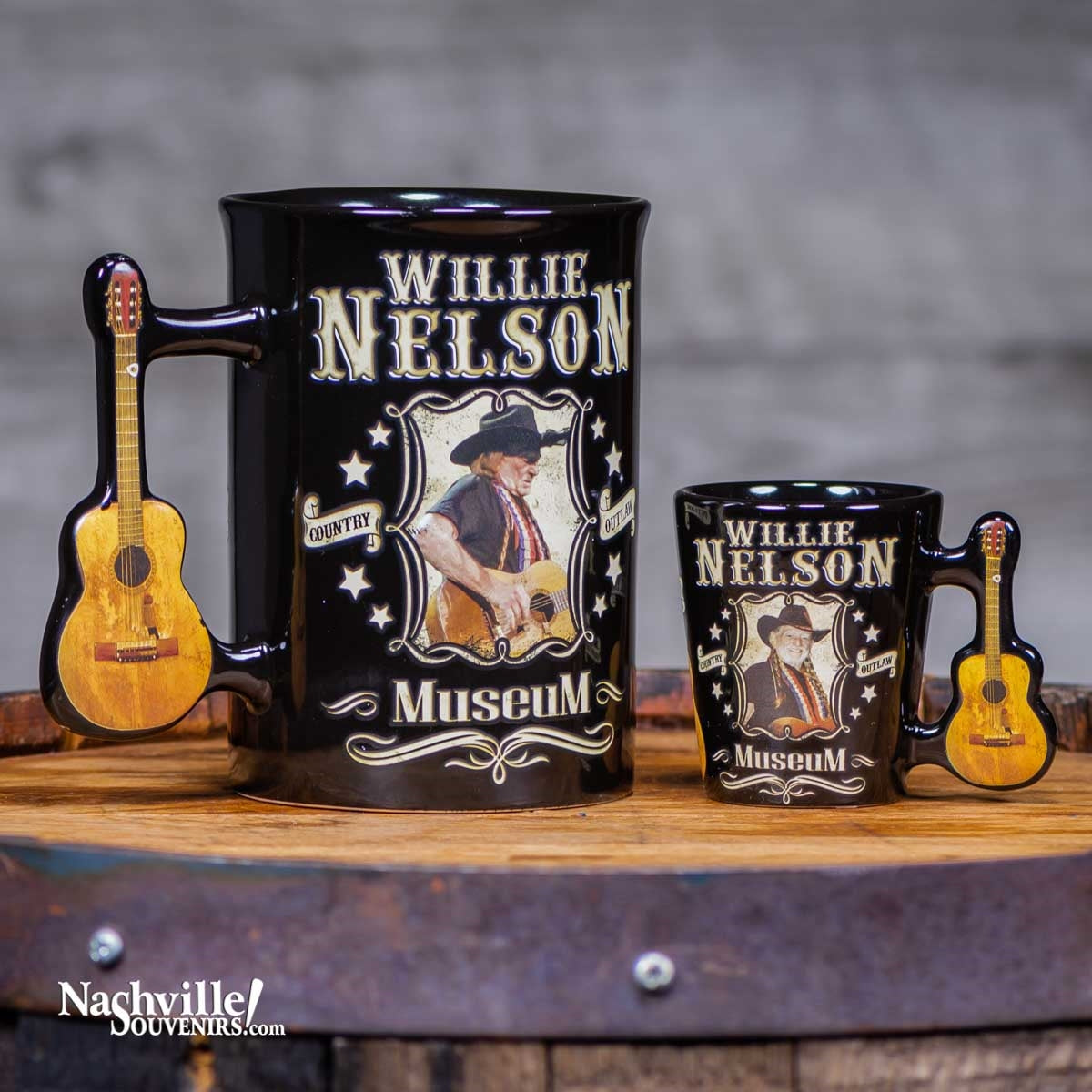 Willie Nelson "Trigger" Mug and Shot Glass Combo