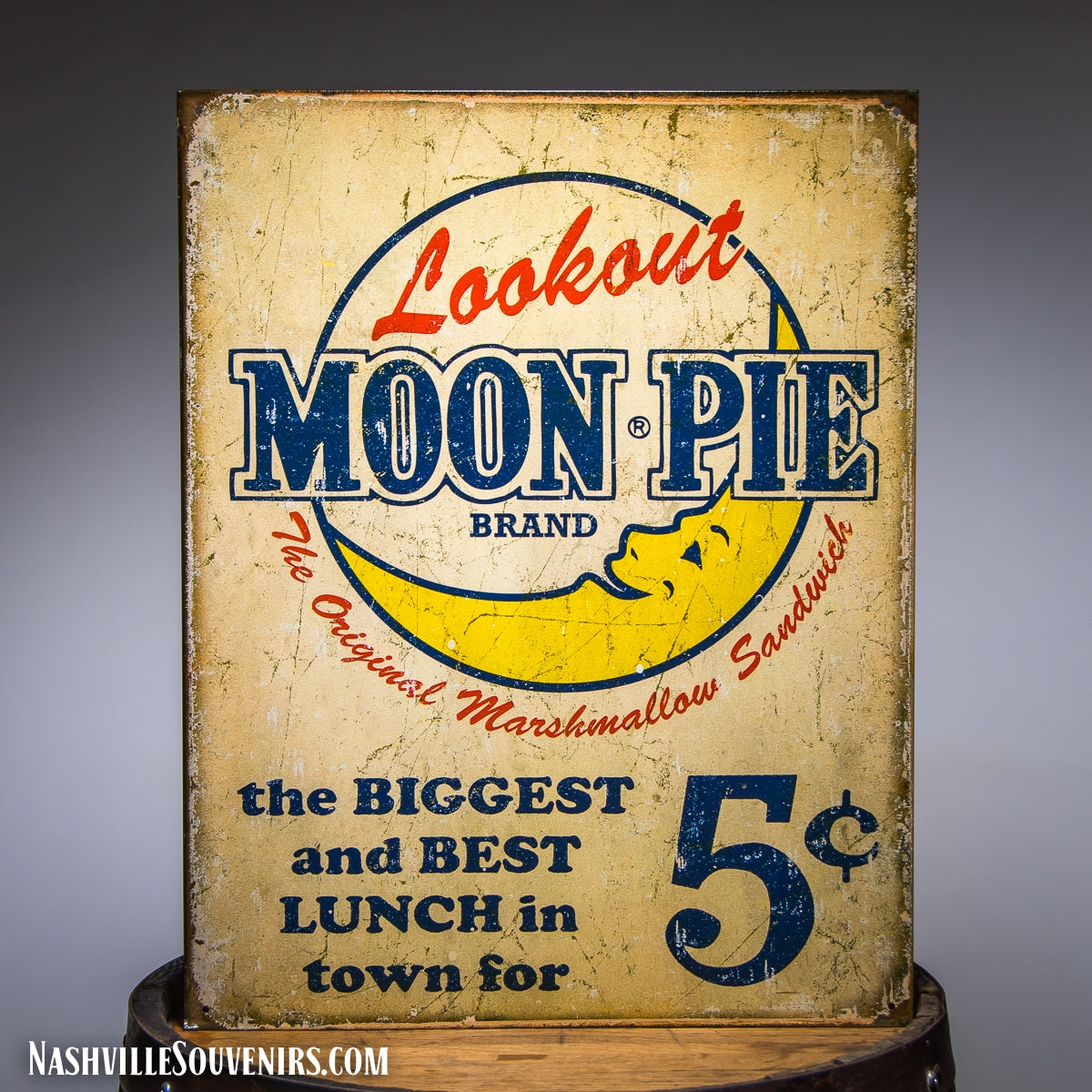 Lookout Moon Pie Brand Tin Sign