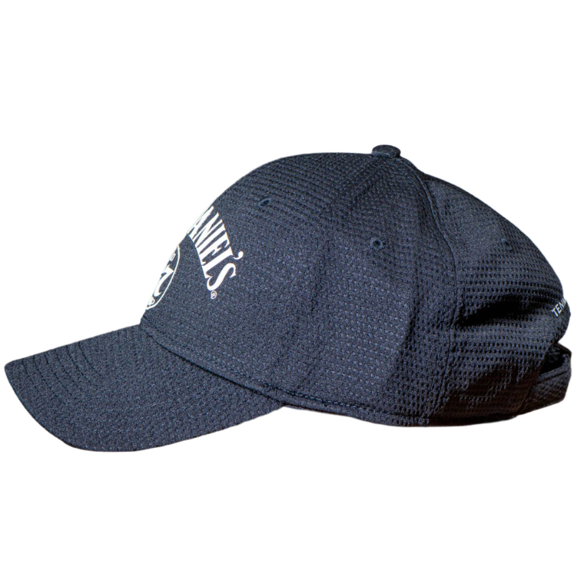 This Jack Daniel's mesh hat has the famous Jack Daniel's Old No.7 logo made from a rubberized material and secured to the front crown. Above that is the iconic Jack Daniel's swing logo in the same rubberized material.