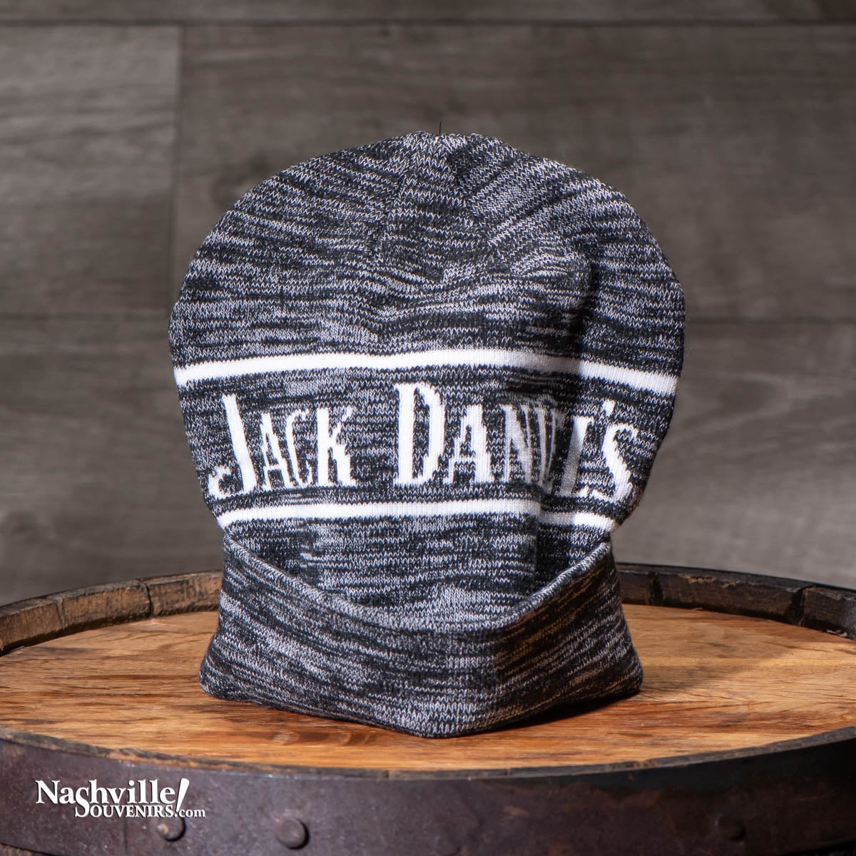 Who said Jack doesn't know millennial fashion? Prove it wearing this Jack Daniel's Beanie Hat. Keep those ears nice and warm in this acrylic JD beanie cap.