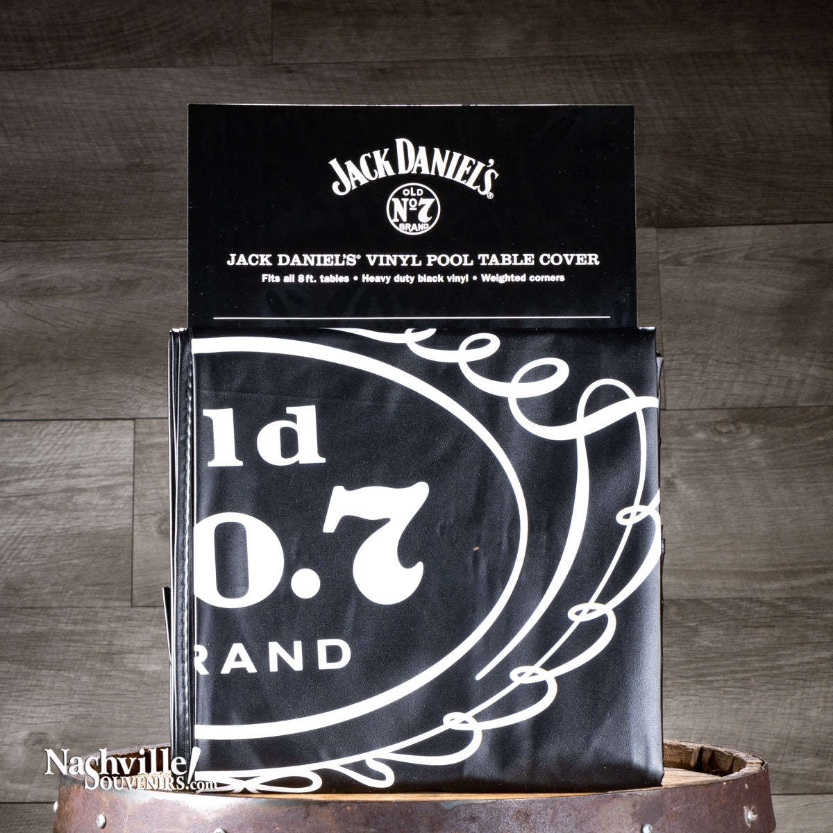 Make a bold statement about your love of Tennessee Whiskey with this great Jack Daniel's Pool Table Cover. When you're not able to shoot some pool you and your friends can just sit back and admire the big, bold Jack Daniel's Old No.7 logo that keeps your billiard table protected.