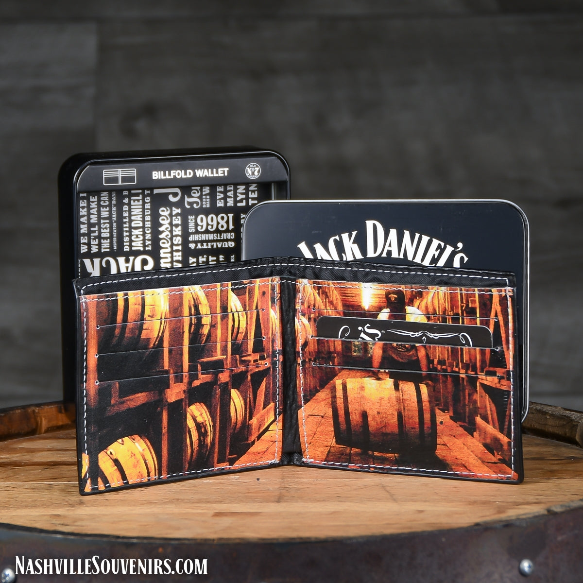 Tennessee Whiskey Jack Daniels Barrelhouse Billfold Wallet