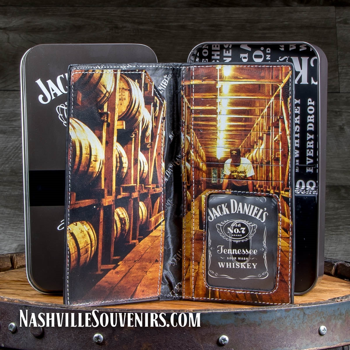 Jack Daniel's Bottle Label Rodeo Wallet