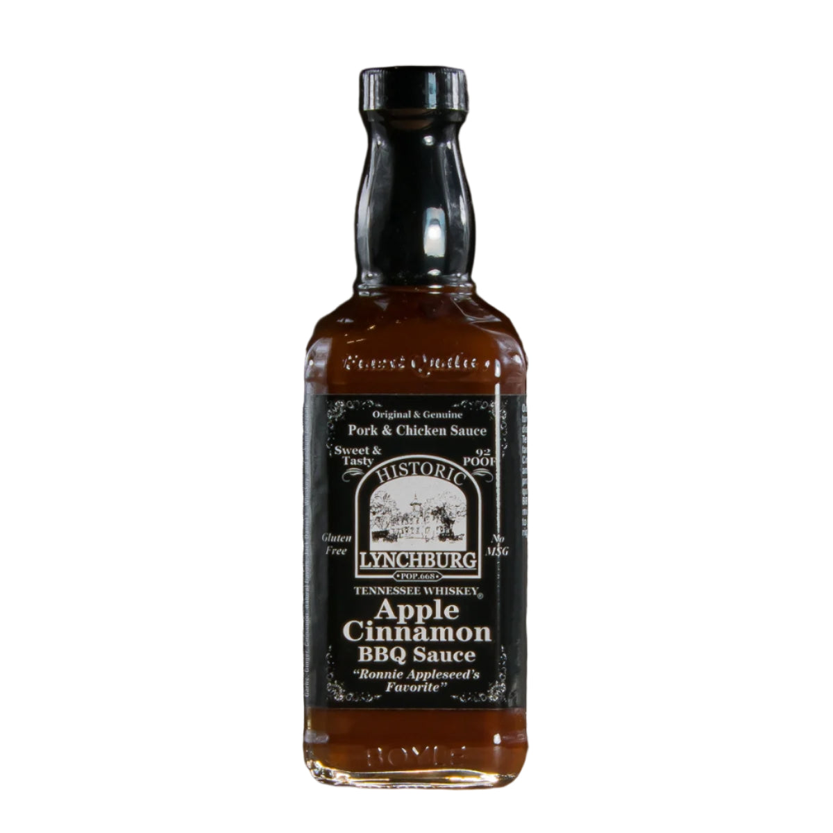 Buy Historic Lynchburg Apple Cinnamon BBQ Sauce containing real Jack Daniels Black Label whiskey. FREE SHIPPING on all US orders over $75!