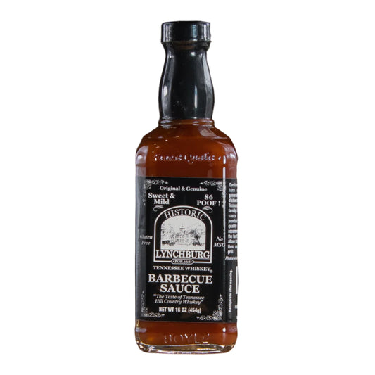 Buy Historic Lynchburg BBQ sauce that's sweet and mild containing real Jack Daniels Tennessee Whiskey.  FREE SHIPPING on all US orders over $75!
