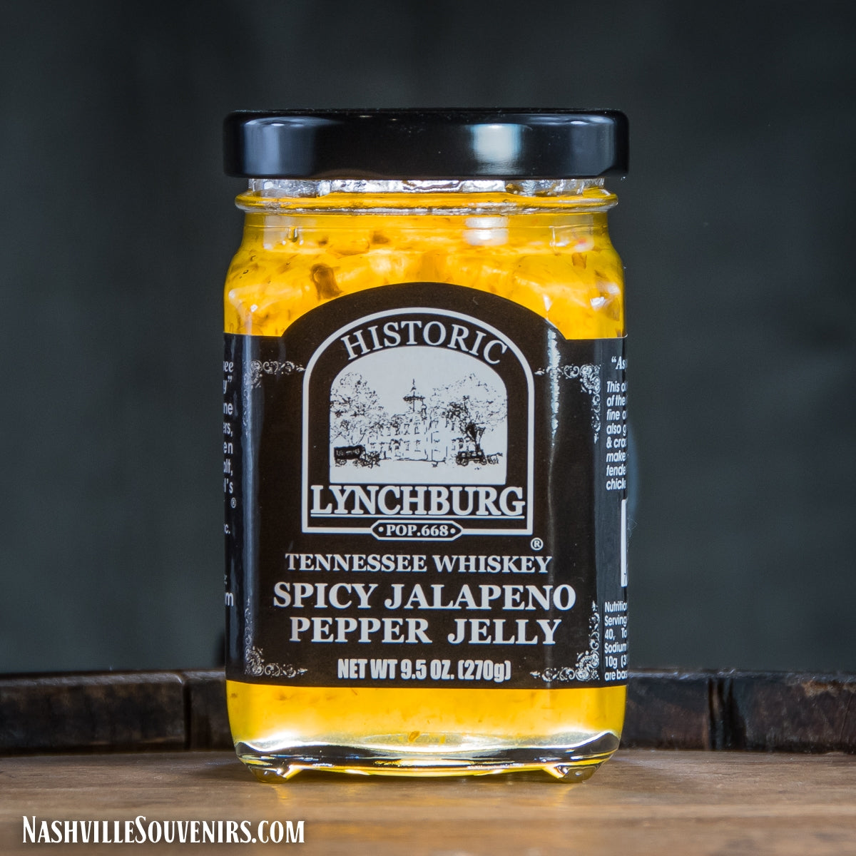 Taste this great Historic Lynchburg Jalapeno Pepper Jelly features that great taste of Jack Daniels Whiskey - yummy! FREE SHIPPING on all US orders over $75!