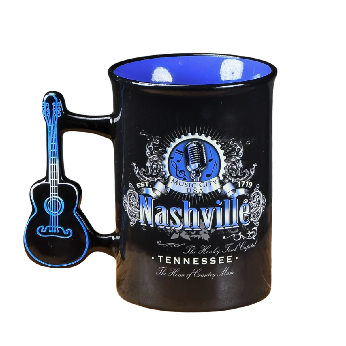 Nashville TN Guitar and Mic Mug